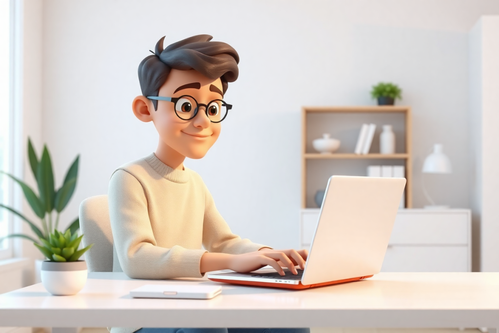 yong man make order on PC